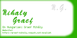mihaly graef business card