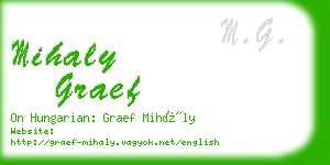 mihaly graef business card